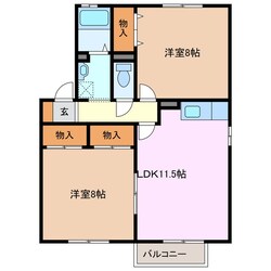 鈴鹿市駅 徒歩22分 1階の物件間取画像